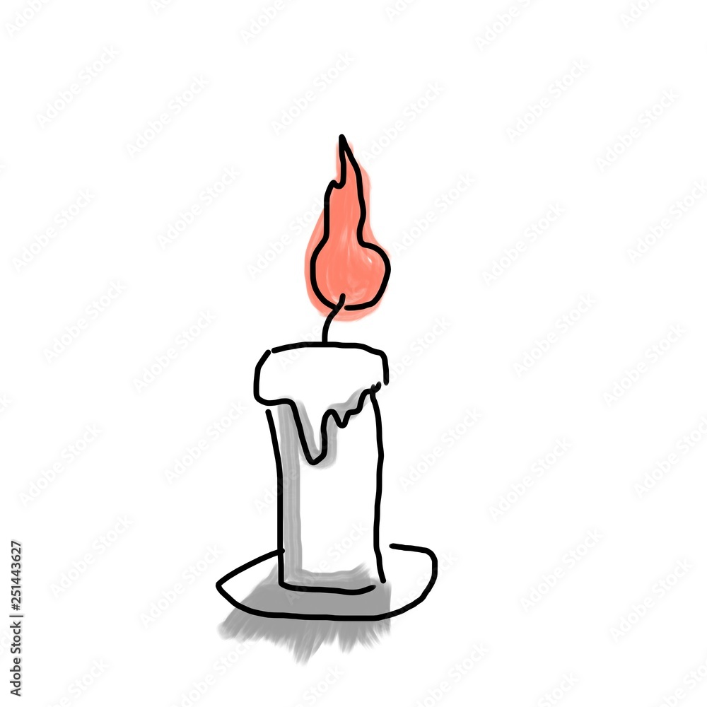 ロウソク キャンドルのイラスト Stock Photo Adobe Stock