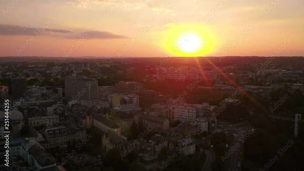 Aerial Luxembourg Luxembourg June 2018 Sunset 30mm 4K Inspire 2 Prores Aerial video of downtown Luxembourg during a beautiful sunset Aerial Luxembourg Luxembourg June 2018 Sunset 30mm 4K Inspire 2 Prores Aerial video of downtown Luxembourg during a beautiful sunset