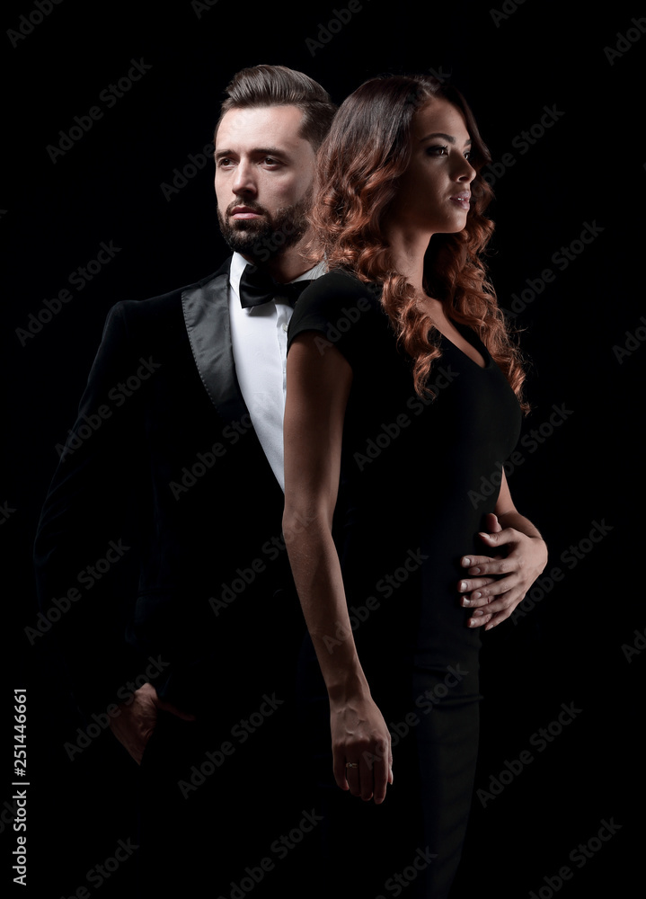 custom made wallpaper toronto digitalHot girl in a black dress next to a businessman