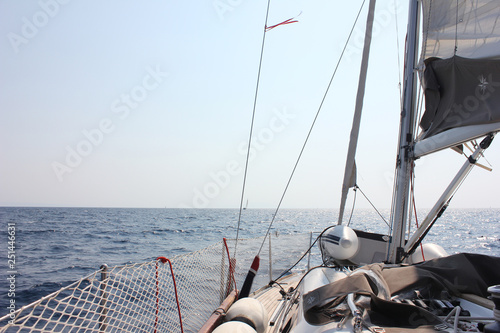 Summer sailing boat
