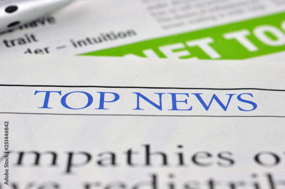 Top News. News Concept. Top News. News Concept.