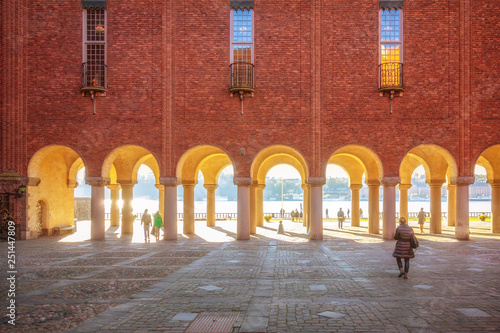 Photography scenery at the town hall in Stockholm Sweden