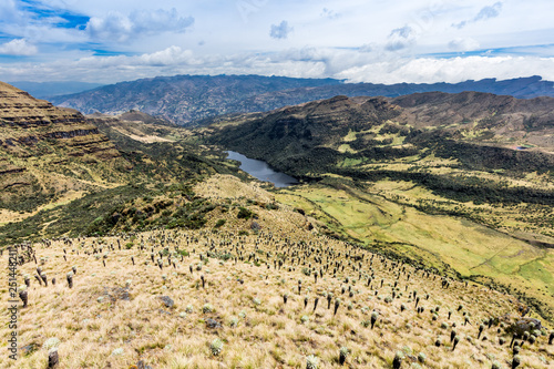 Paramo de Oceta and his Laguna negra Mongui Boyaca in Colombia South America photo