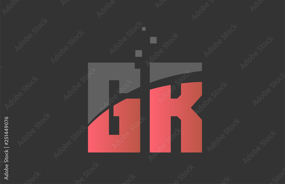 orange grey alphabet letter combination GR G R for logo icon design
