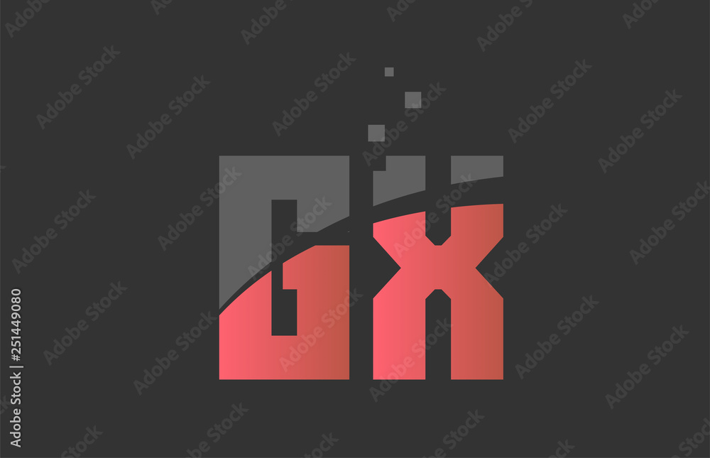 orange grey alphabet letter combination GX G X for logo icon design orange grey alphabet letter combination GX G X for logo icon design