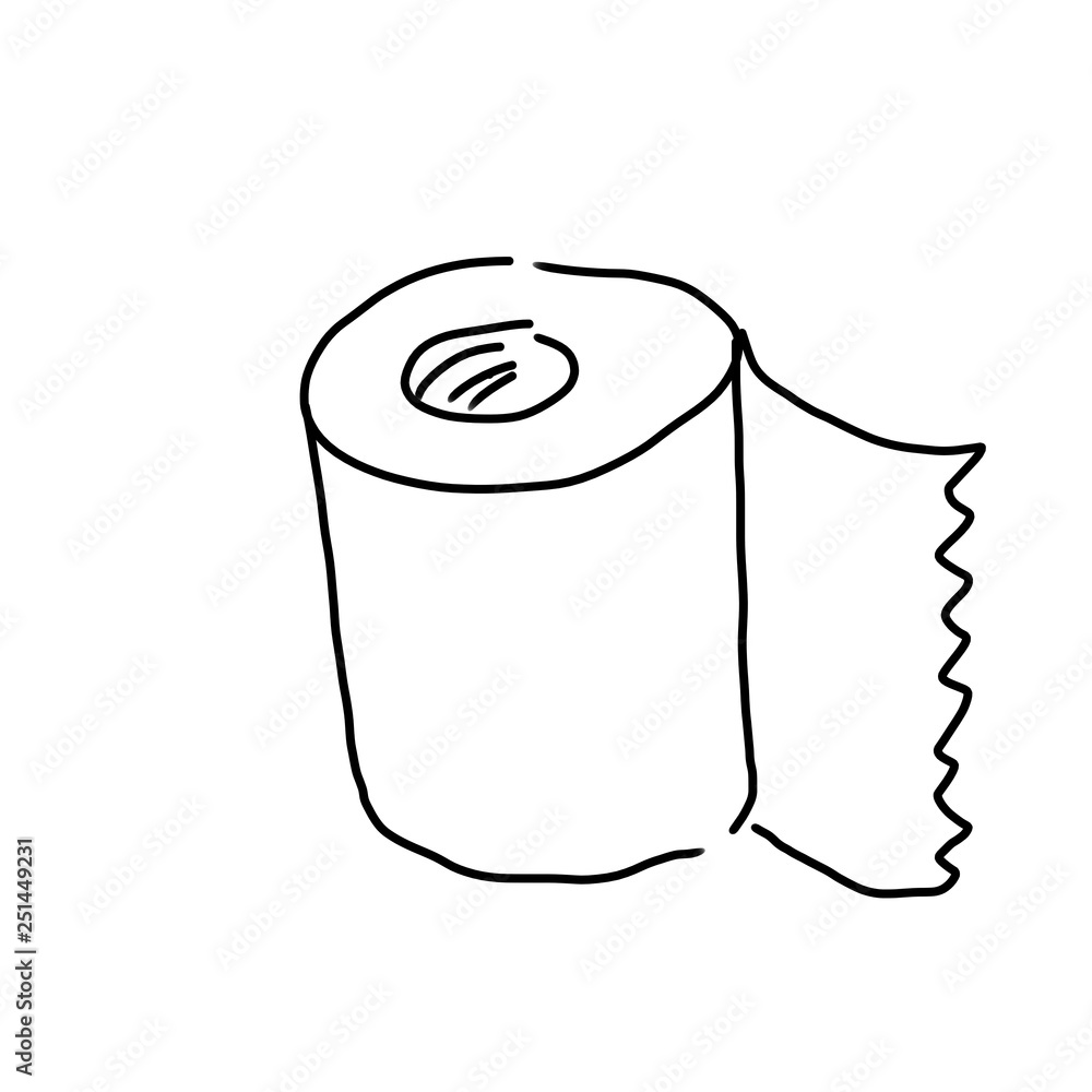 トイレットペーパーのイラスト Stock Illustration Adobe Stock トイレットペーパーのイラスト Stock Illustration Adobe Stock