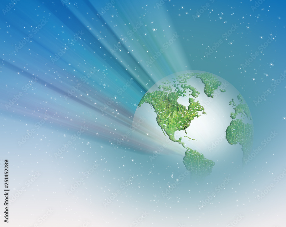 Ecological concept of the environment with the cultivation of trees . Planet Earth. Physical globe of the earth. Elements of this image furnished by NASA. 3D illustration Ecological concept of the environment with the cultivation of trees . Planet Earth. Physical globe of the earth. Elements of this image furnished by NASA. 3D illustration