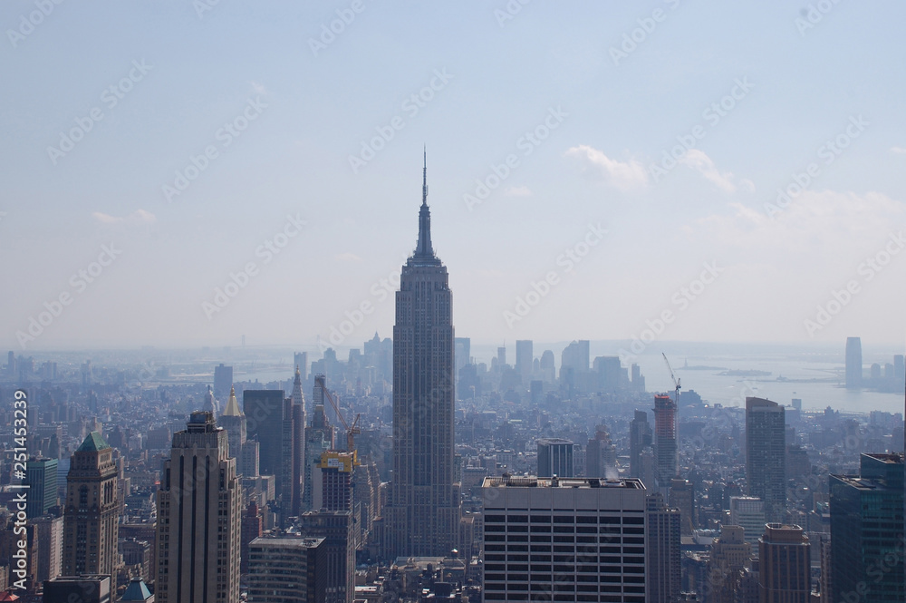 Empire State Building  and New York City Skyline