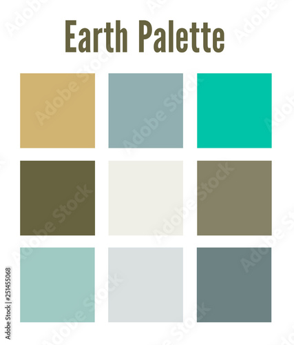 Earth Palette Tone Vector Illustration