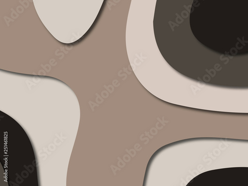 Wallpaper Mural 3D abstract paper art style, design layout for business presentations, flyers, posters, prints, decoration, cards, brochure cover. Torontodigital.ca