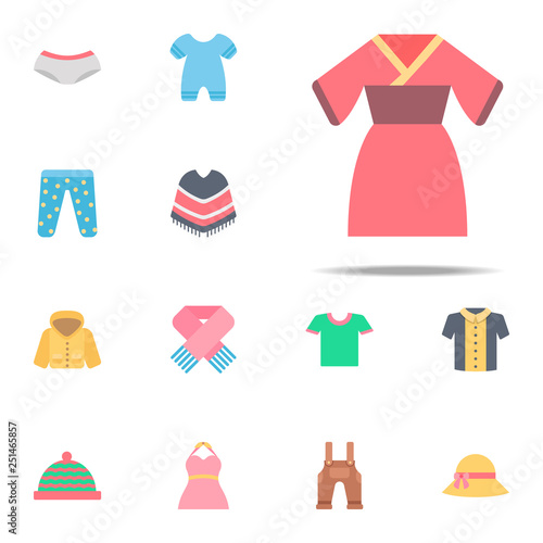 Kimono color icon. Clothes icons universal set for web and mobile