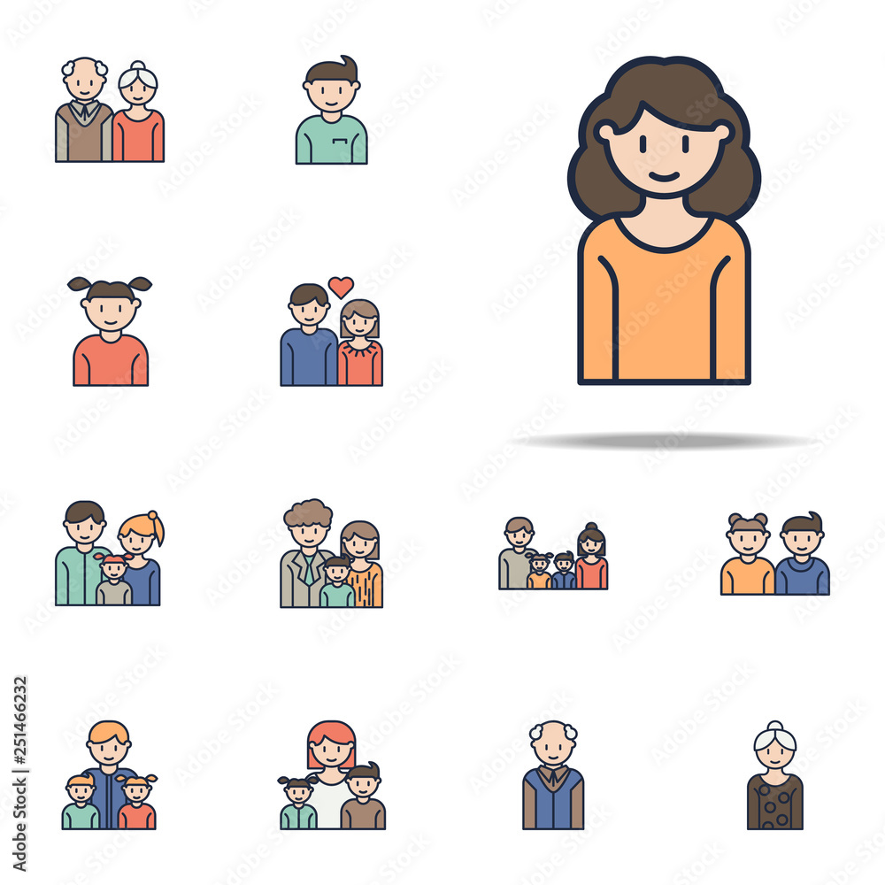 mother cartoon icon. Family icons universal set for web and mobile mother cartoon icon. Family icons universal set for web and mobile