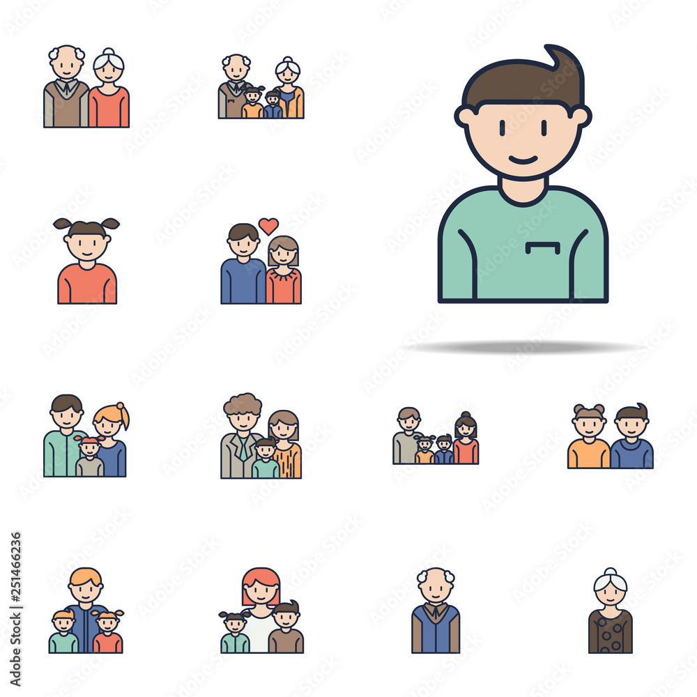 boy cartoon icon. Family icons universal set for web and mobile boy cartoon icon. Family icons universal set for web and mobile