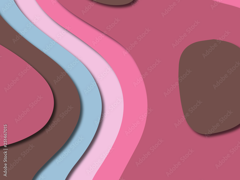 3D abstract paper art style, design layout for business presentations, flyers, posters, prints, decoration, cards, brochure cover.