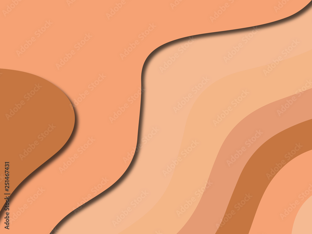 3D abstract paper art style, design layout for business presentations, flyers, posters, prints, decoration, cards, brochure cover.