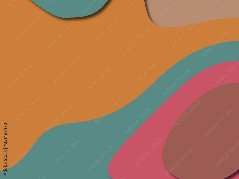 3D abstract paper art style, design layout for business presentations, flyers, posters, prints, decoration, cards, brochure cover.