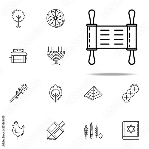 Torah icon. Judaism icons universal set for web and mobile