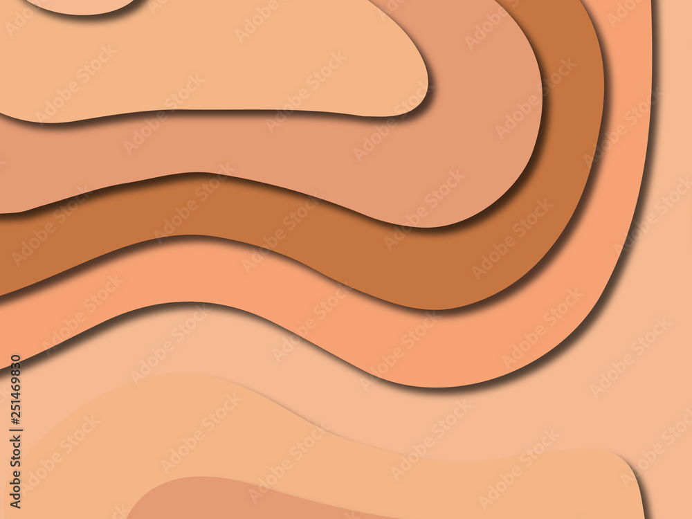 3D abstract paper art style, design layout for business presentations, flyers, posters, prints, decoration, cards, brochure cover.