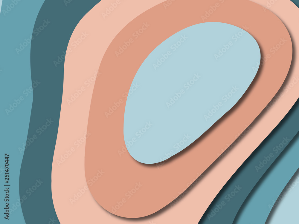 3D abstract paper art style, design layout for business presentations, flyers, posters, prints, decoration, cards, brochure cover.