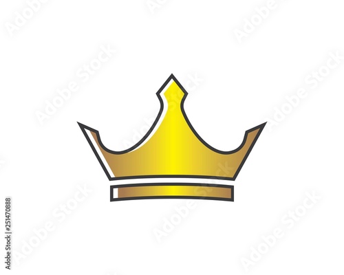 crown logo icon vector illustration © sangidan