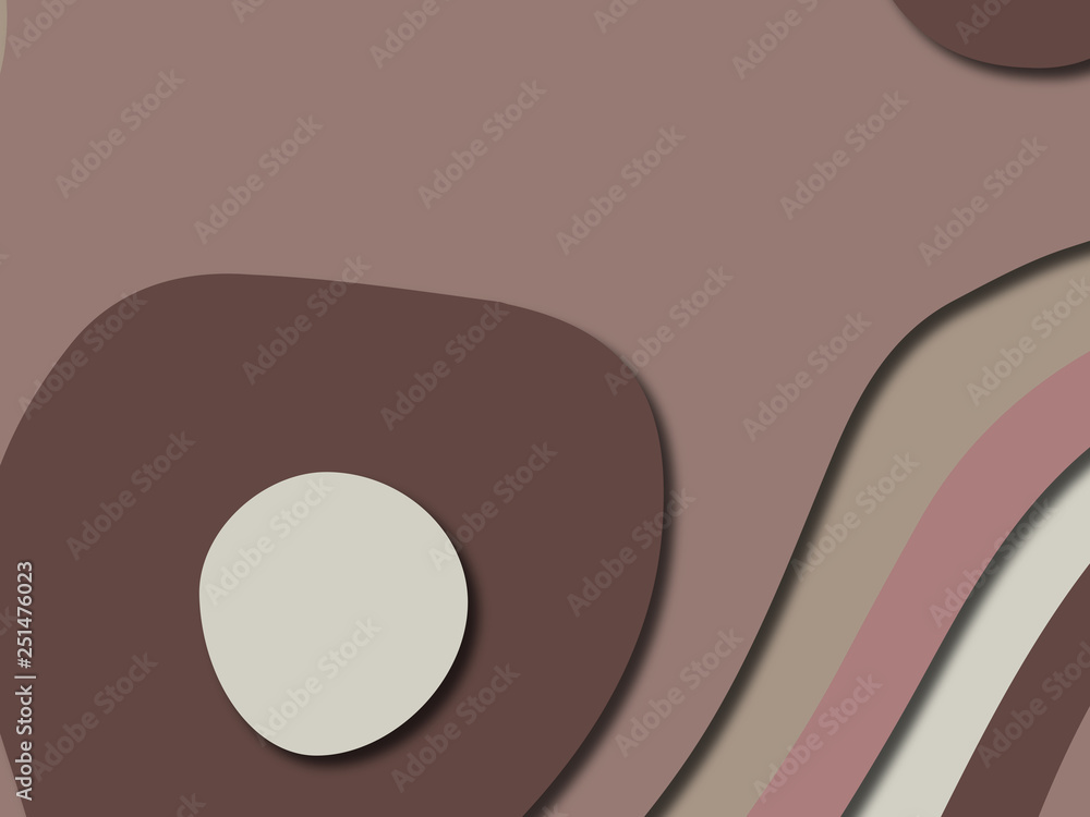 3D abstract paper art style, design layout for business presentations, flyers, posters, prints, decoration, cards, brochure cover.