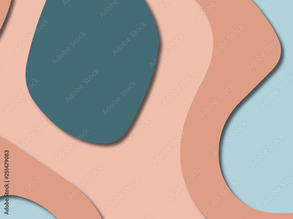 3D abstract paper art style, design layout for business presentations, flyers, posters, prints, decoration, cards, brochure cover.