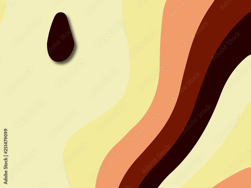 3D abstract paper art style, design layout for business presentations, flyers, posters, prints, decoration, cards, brochure cover.