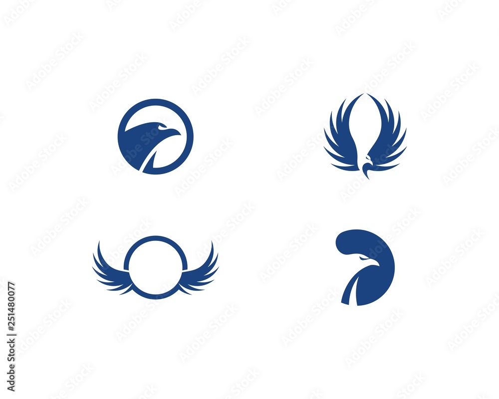 Falcon Eagle Bird Logo vector