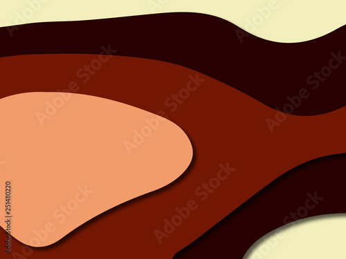 Wallpaper Mural 3D abstract paper art style, design layout for business presentations, flyers, posters, prints, decoration, cards, brochure cover. Torontodigital.ca