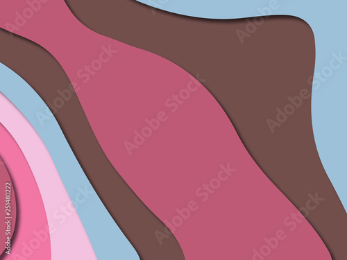 Wallpaper Mural 3D abstract paper art style, design layout for business presentations, flyers, posters, prints, decoration, cards, brochure cover. Torontodigital.ca