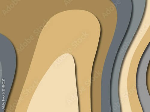 Wallpaper Mural 3D abstract paper art style, design layout for business presentations, flyers, posters, prints, decoration, cards, brochure cover. Torontodigital.ca