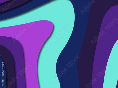 Wallpaper Mural 3D abstract paper art style, design layout for business presentations, flyers, posters, prints, decoration, cards, brochure cover. Torontodigital.ca