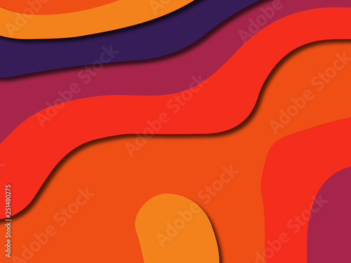 Wallpaper Mural 3D abstract paper art style, design layout for business presentations, flyers, posters, prints, decoration, cards, brochure cover. Torontodigital.ca