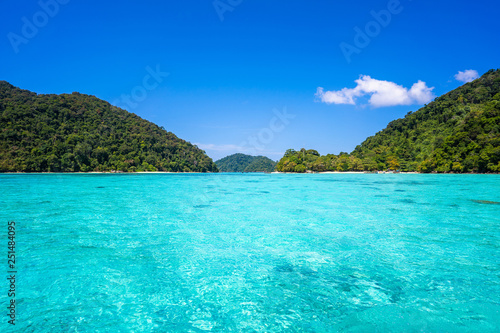 Fototapeta Naklejka Na Ścianę i Meble -  beautiful clear water at Surin island in Phang-nga Province Thailand