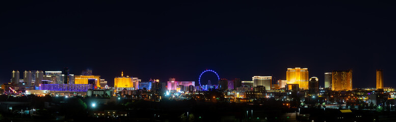Keuken achterwand Las Vegas Casinos langs Las Vegas Strip skyline  © Dominic Gentilcore