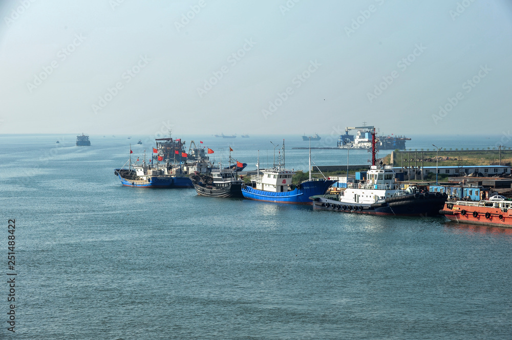 Shipyard Prospects on the Bohai Coast, Luannan County, Hebei Province, China, September 1, 2018
