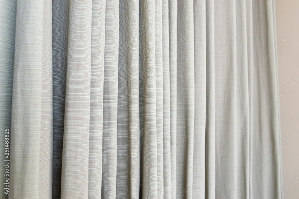 Obraz premium interior curtain hanging on window