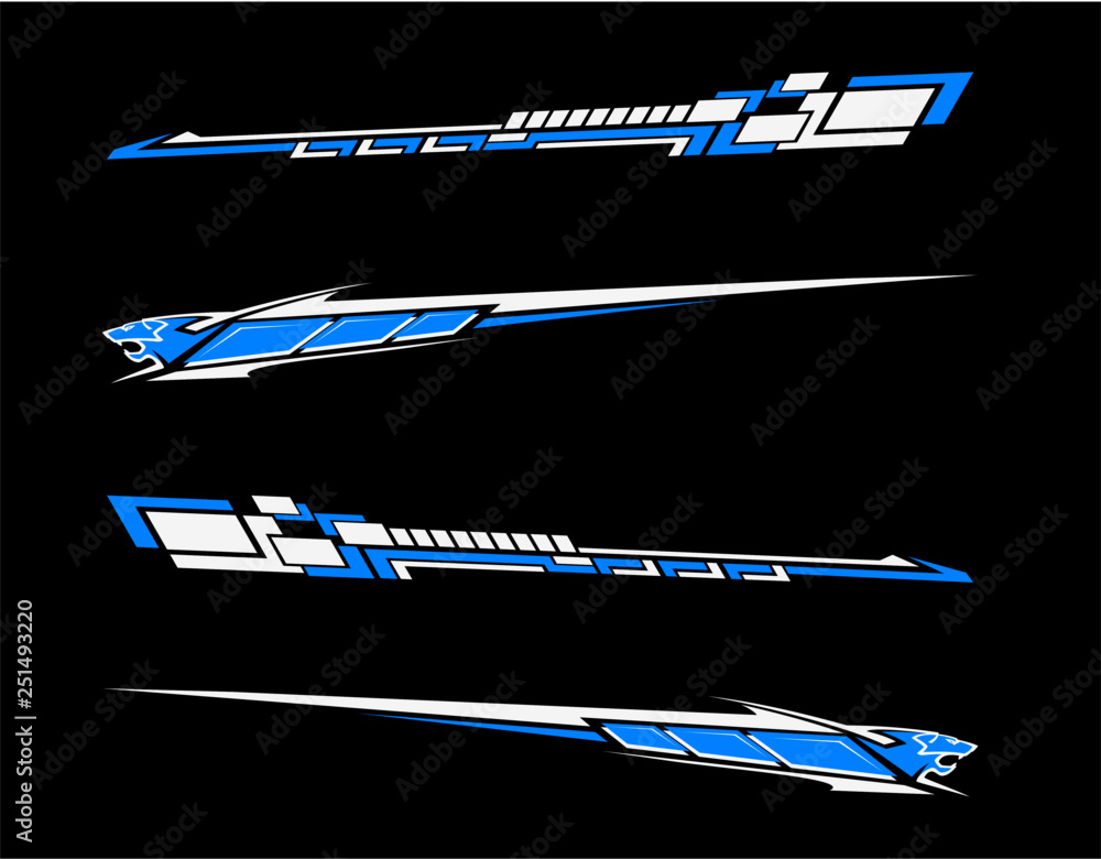 Vinyls sticker set Decals for Car racing truck mini bus modify ...