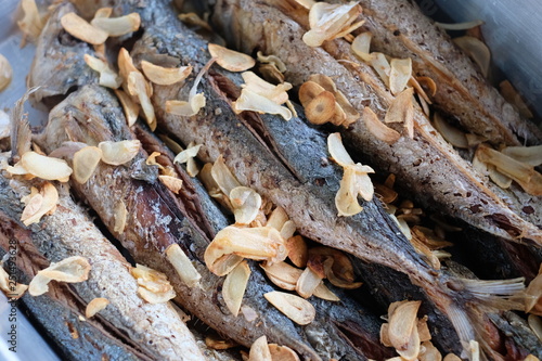 Fried fish thai food cooking