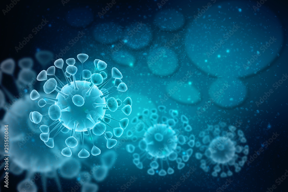 3d rendering Virus bacteria cells background 3d rendering Virus bacteria cells background