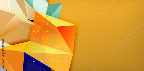 Triangular low poly background design