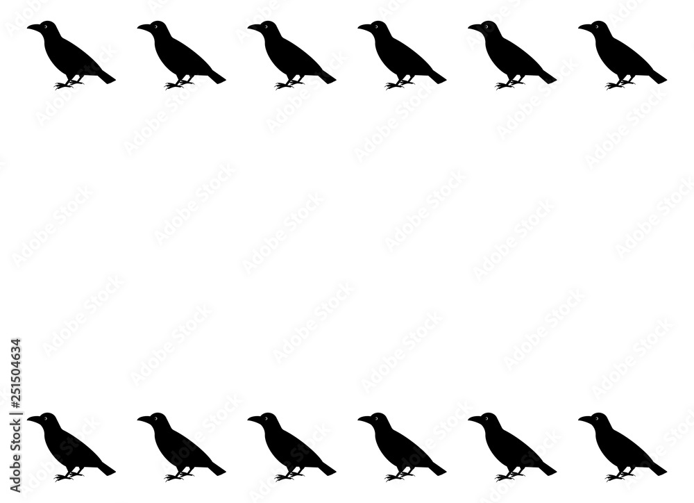 Fototapeta premium カラスのフレーム