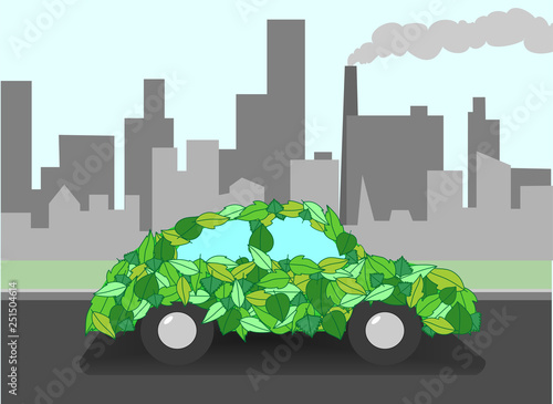 eco-friendly transport, polluted city