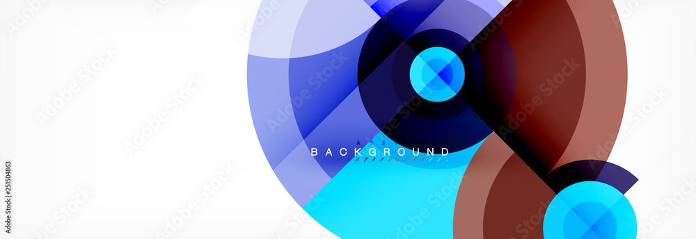 Minimal geometric circles and triangles abstract background, techno modern design, poster template Minimal geometric circles and triangles abstract background, techno modern design, poster template