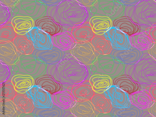 Wallpaper Mural Seamless pattern with colors design background Torontodigital.ca