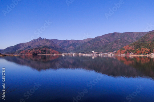 Lake Kawaguchi in autumn
