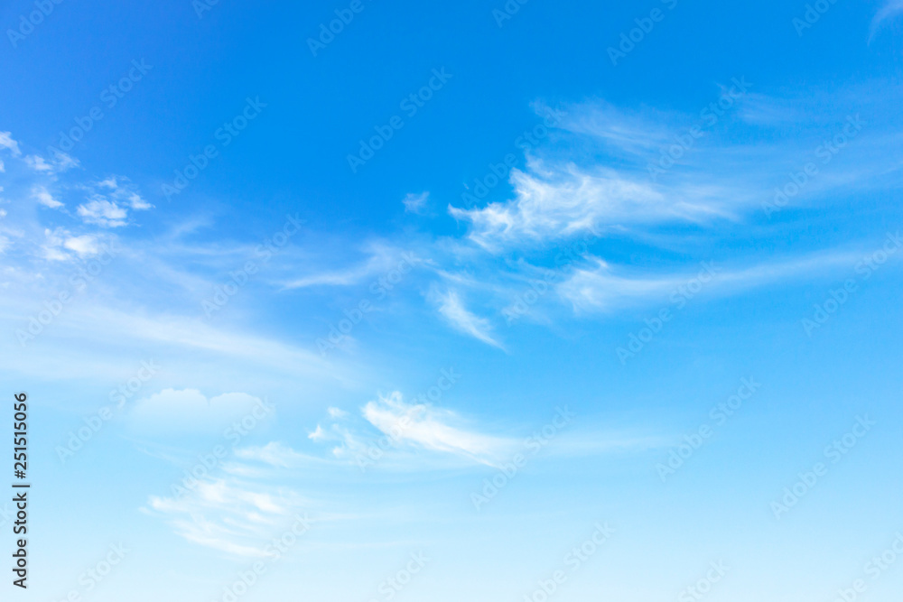 World Environment Day concept: white fluffy clouds in the blue sky World Environment Day concept: white fluffy clouds in the blue sky