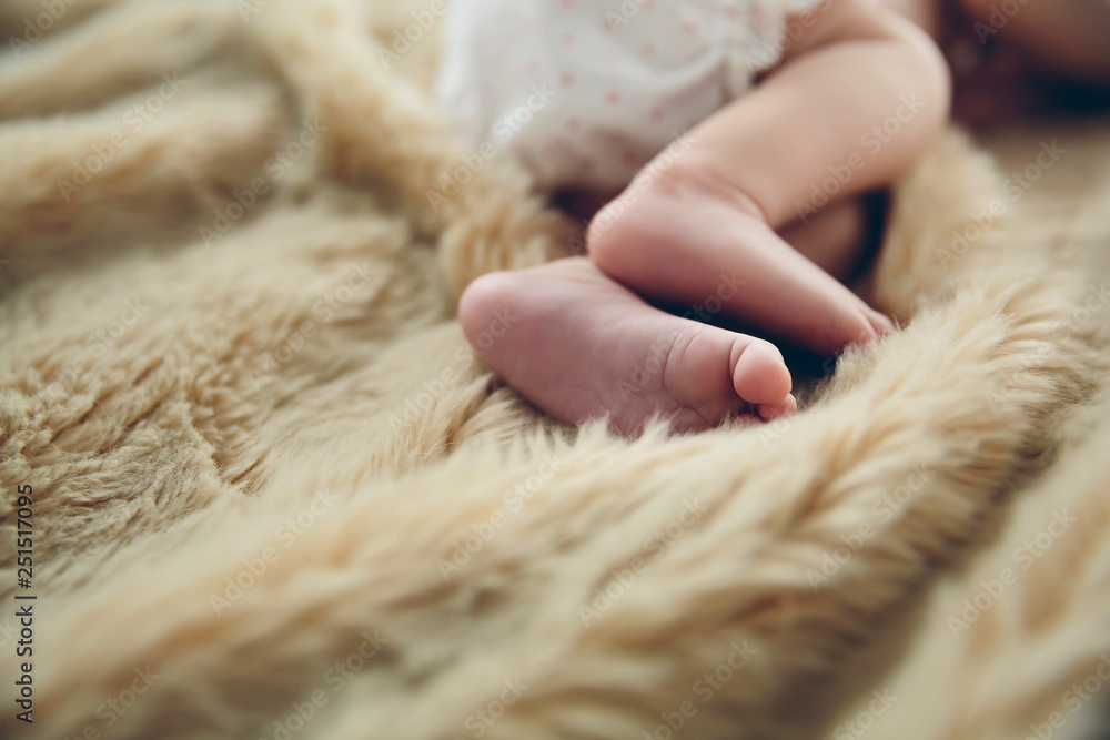 Detail of newborn baby feet Detail of newborn baby feet