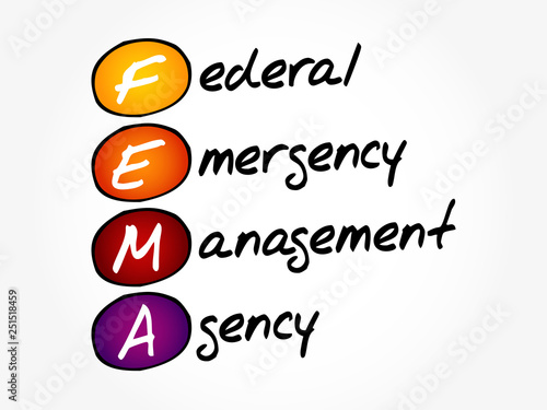 FEMA - Federal Emergency Management Agency acronym, concept background