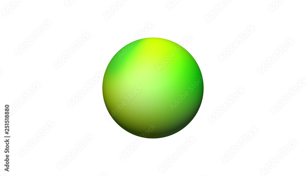 green ball isolated on white background green ball isolated on white background